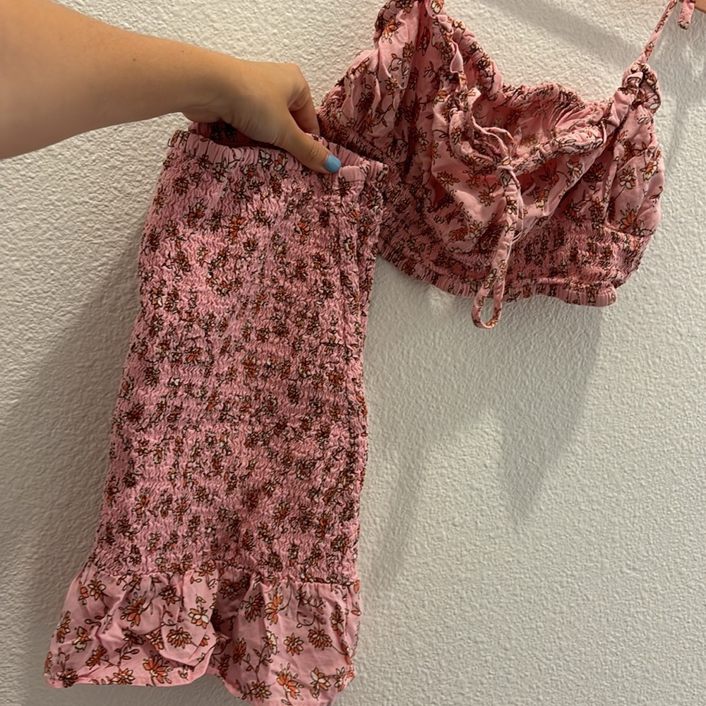 pink cotton on set